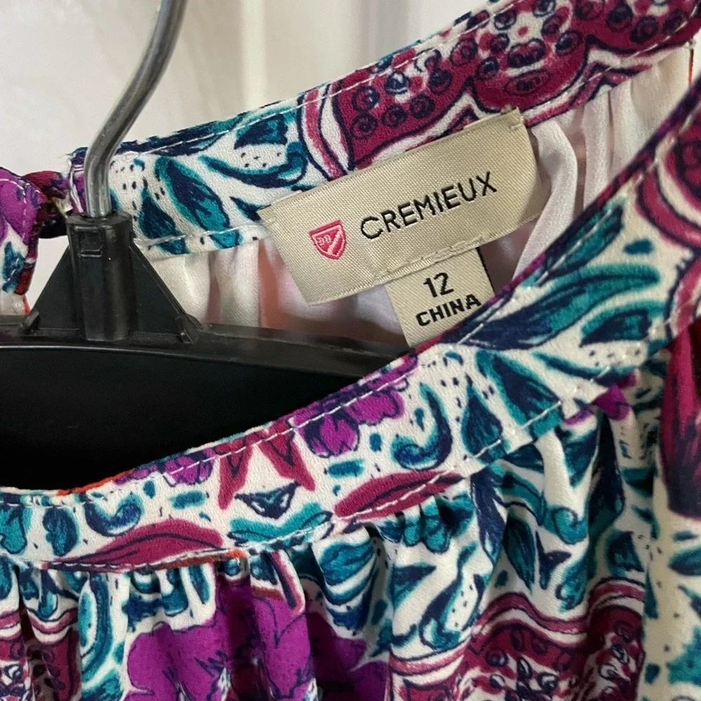 12. Cremieux multi colored dress
